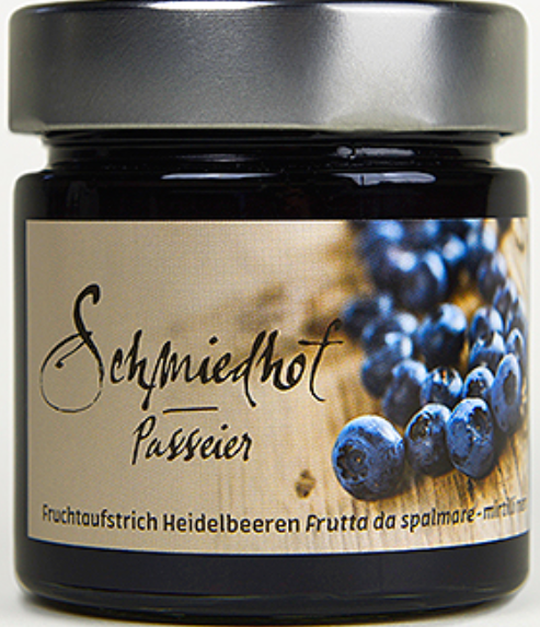 Fruchtaufstrich Heidelbeere Schmiedhof 250g