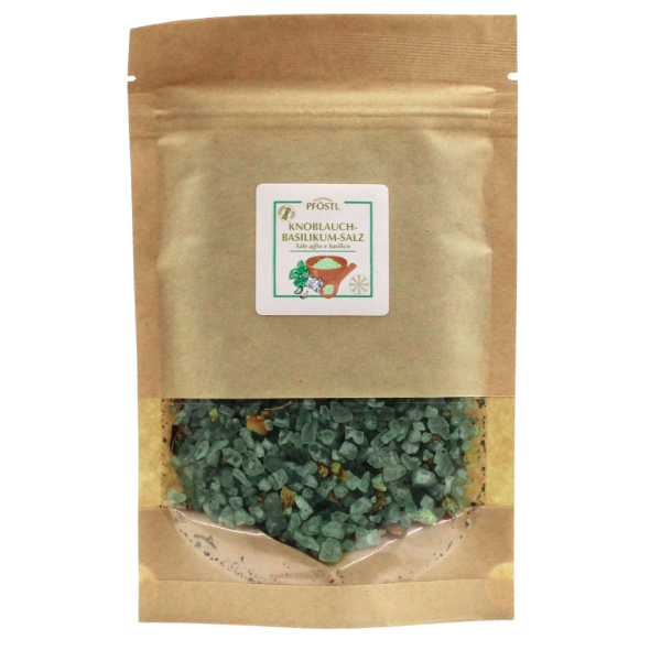 Knoblauch-Basilikum-Salz im Nachfüllbeutel 180g