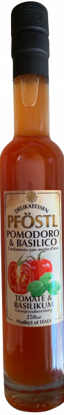 Tomaten &amp; Basilikum Balsamico aus Modena 250ml PIAZZAGRANDE