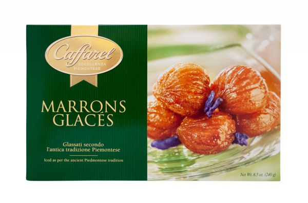 Marrons Glaces verfeinert mit dunkler Schokolade