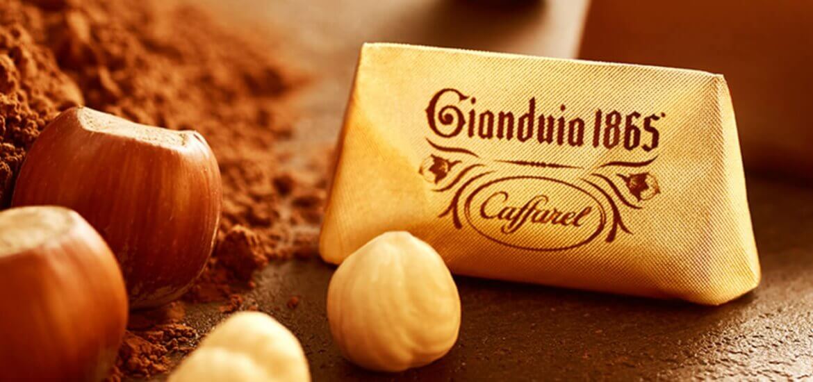 153 Jahre Gianduia, das berühmte Haselnussnougat von Caffarel aus dem Piemont, Italien...