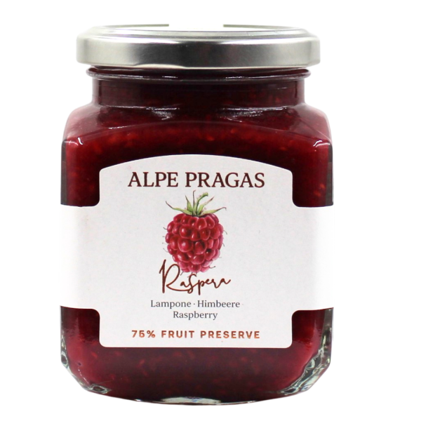Fruchtaufstrich Himbeere 335g Alpe Pragas