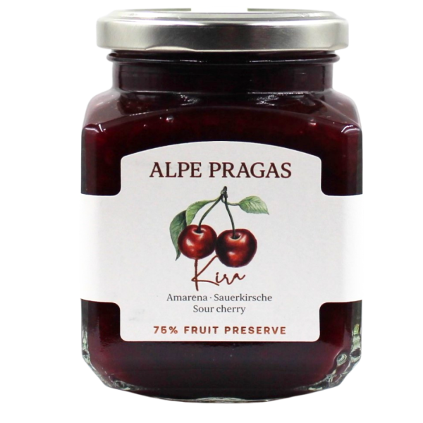 Fruchtaufstrich Sauerkirsch 335g Alpe Pragas
