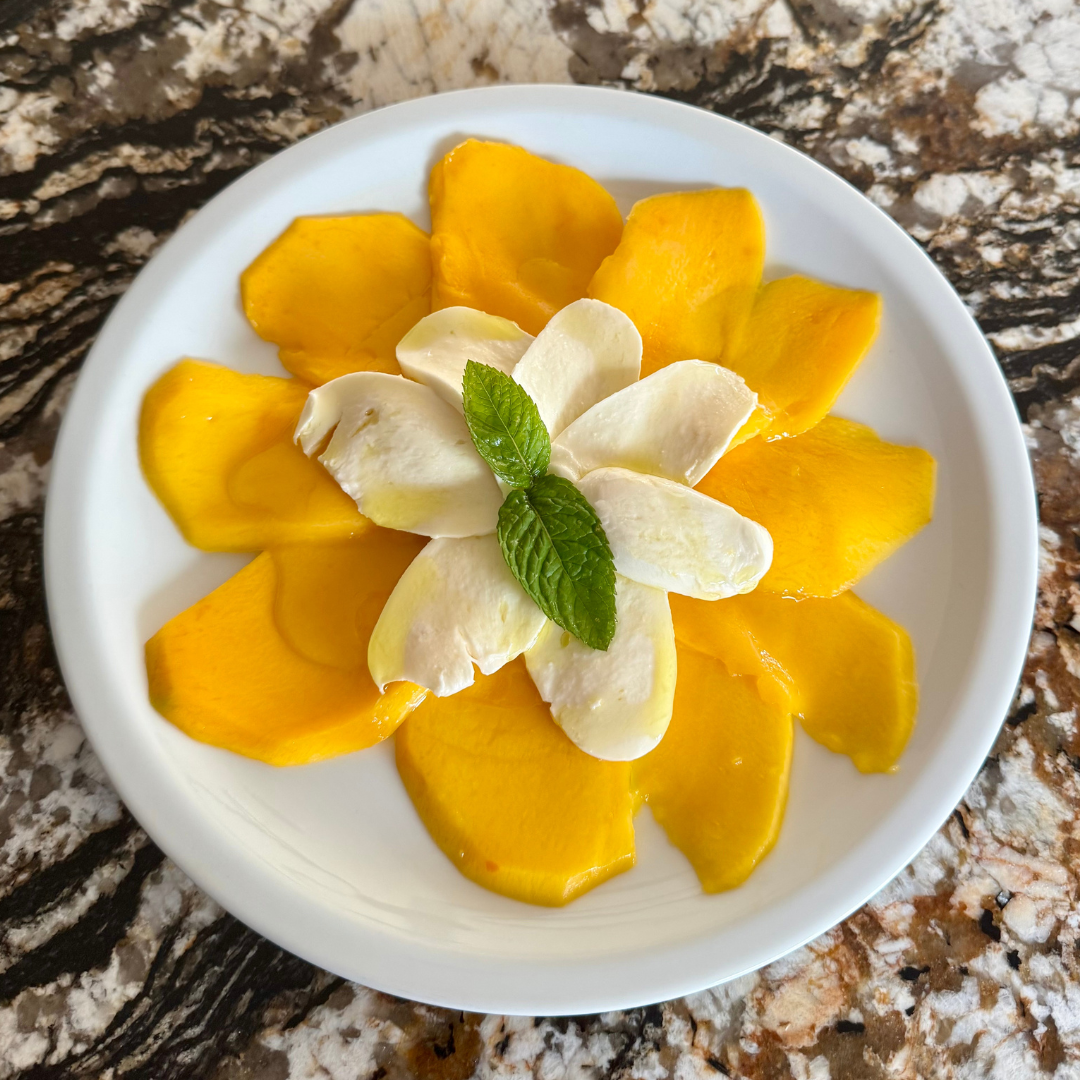 Mango-Mozzarella mit Zitronenöl
