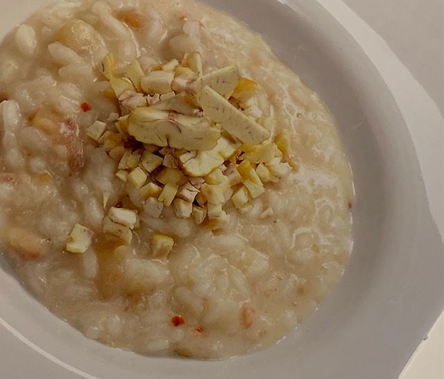 Rezept: Risotto mit Ziegenkäse und Tisner Kastanien