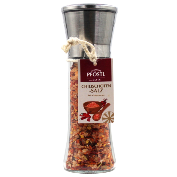 Salz mit Chili in der Mühle 160g