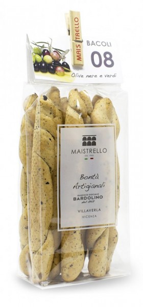 Handgemachte Grissini mit Oliven - Maistrello