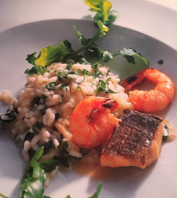 Rezept: Risotto mit Rucola und Dorade