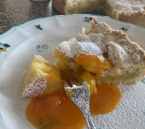Rezept: Apfelkuchen in Orangensauce